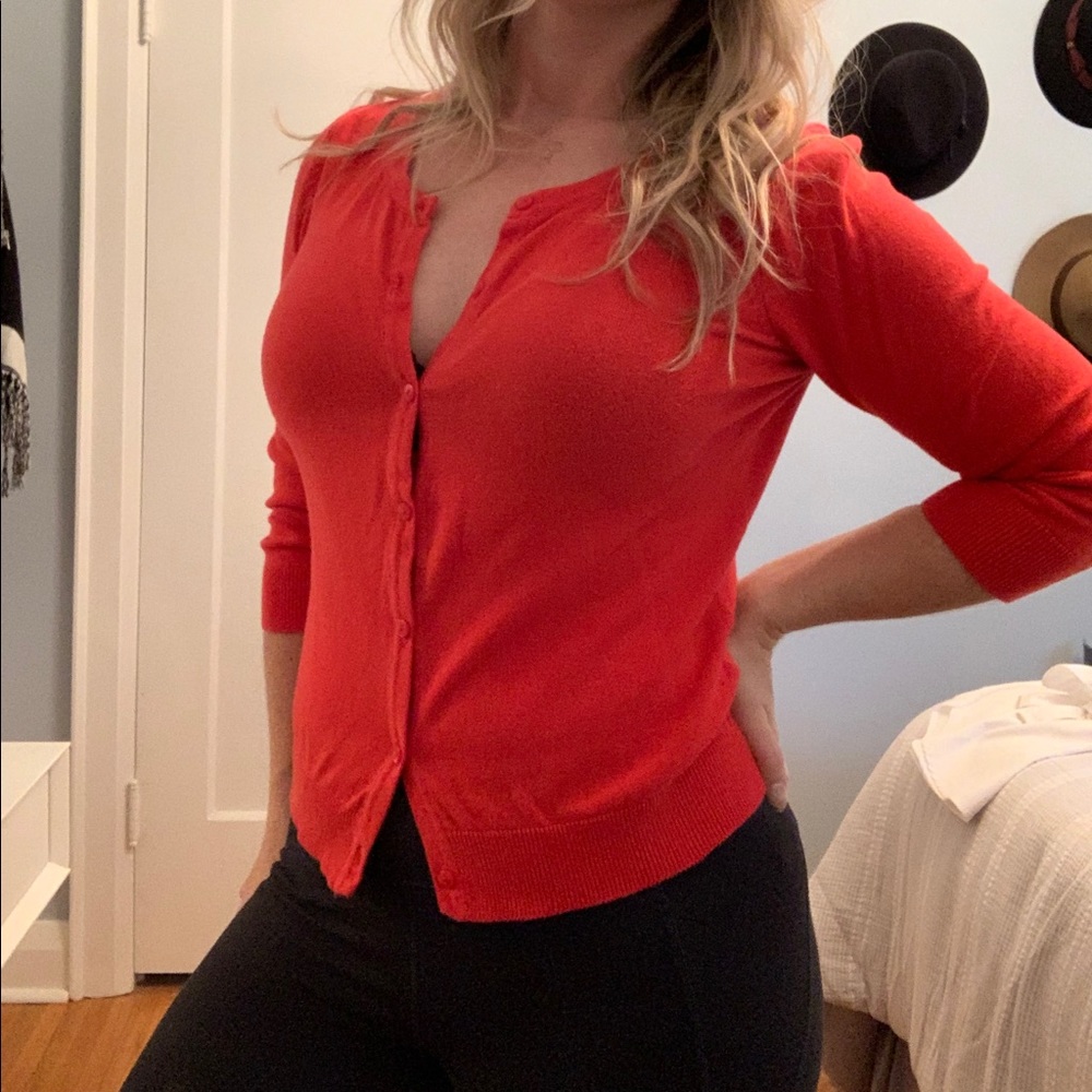 H&M Red Cardigan